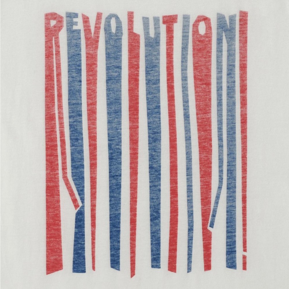 John Varvatos Revolution Graphic Crew T-Shirt Salt - Picture 2 of 4